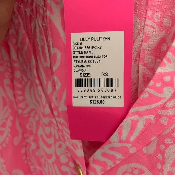 NWT Lilly Pulitzer Elsa top Claudia - Picture 3 of 4